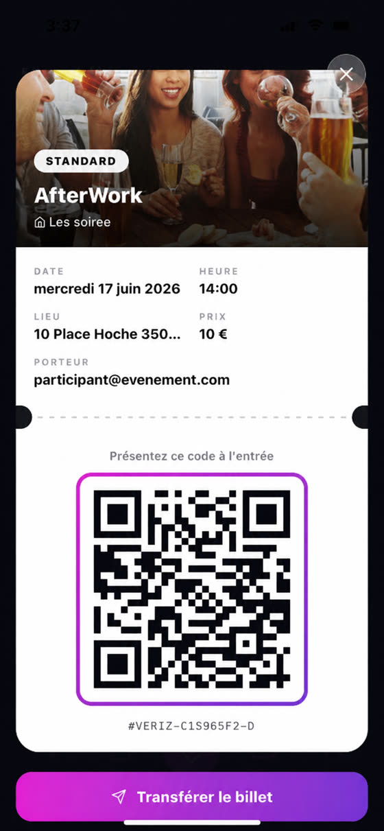 Billet QR WERIZ